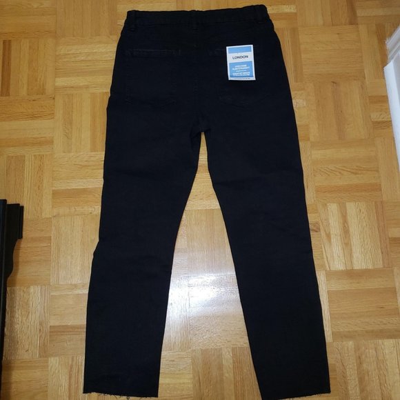 High-Rise Distressed Slim Straight Jean - Refuge London (Urban Planet) - Picture 2 of 5